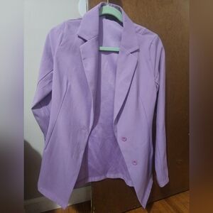 PrettyLittleThing Lavender Purple Blazer Top Size 4
